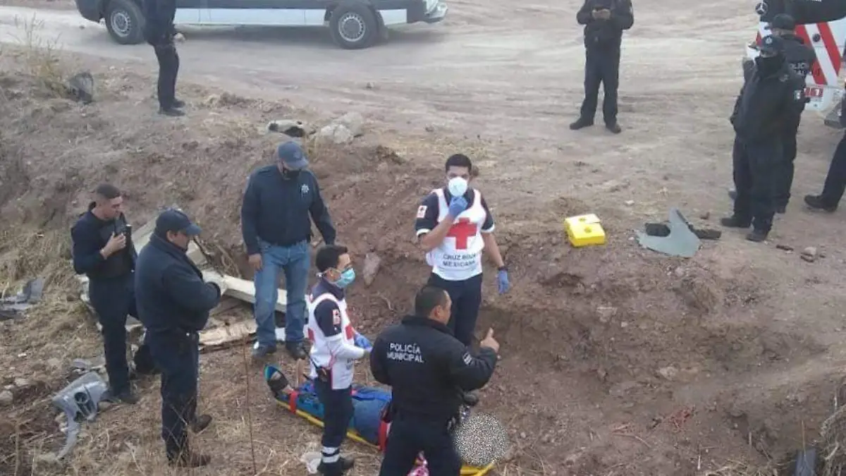 Cruz roja accidente vial